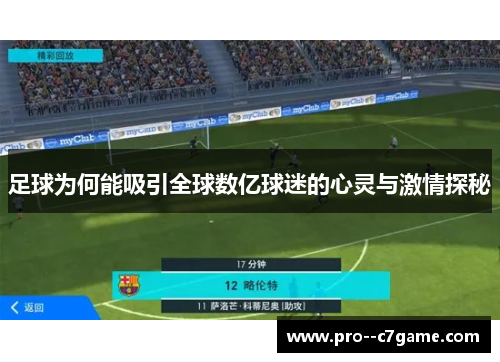 足球为何能吸引全球数亿球迷的心灵与激情探秘
